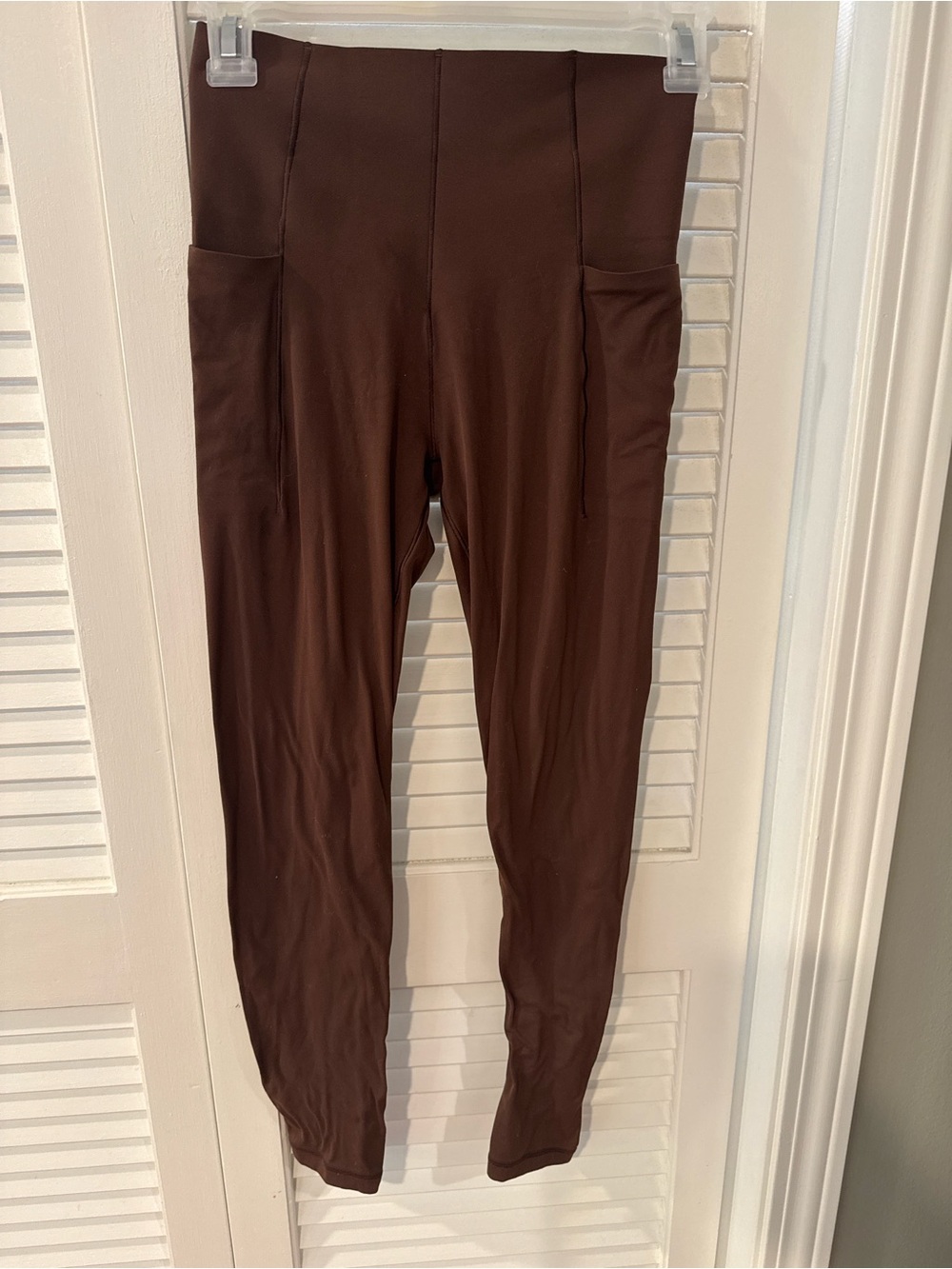 aerie Chocolate High-Rise Leggings with Side Pockets